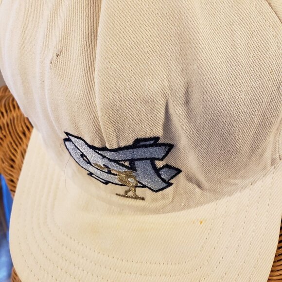 Men's UNC Ball Cap in White w/Blue Embroidered Logo - OS - Picture 2 of 5